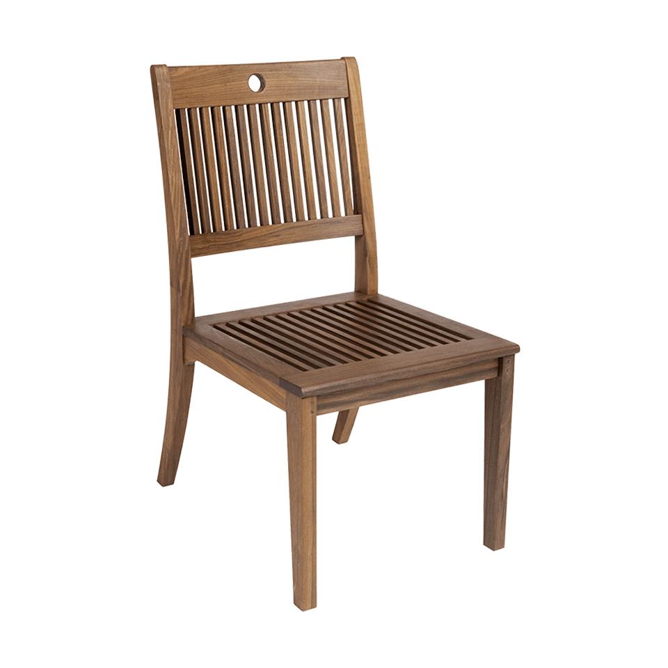 Jensen Outdoor Opal Ipe Wood Dining Side Chair