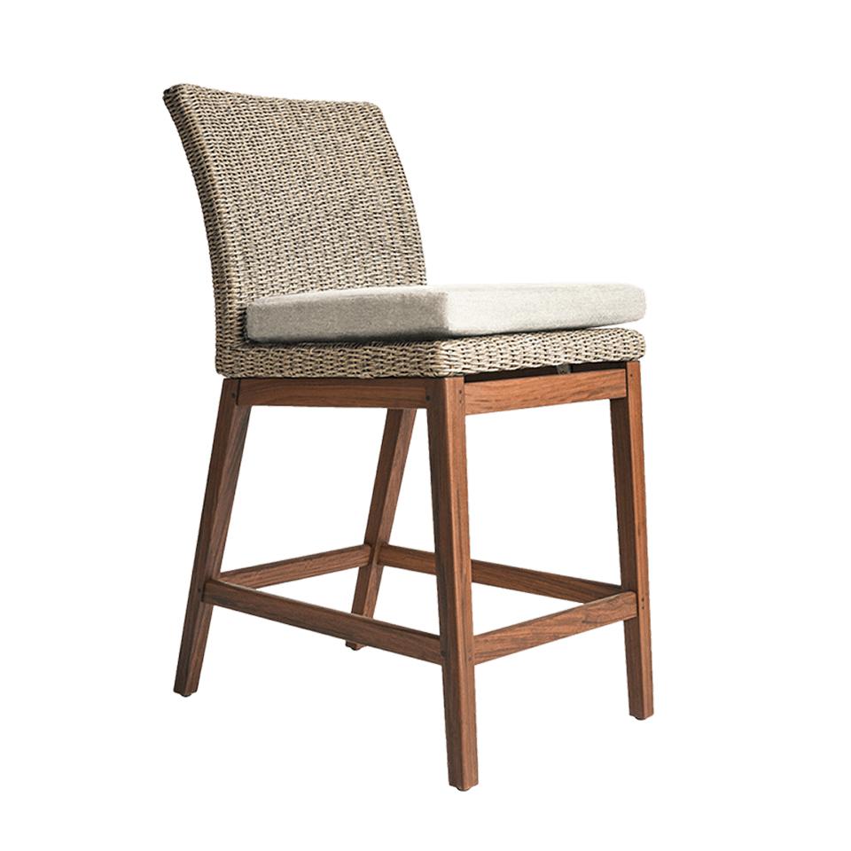 Jensen Outdoor Coral Woven Counter Side Chair - Natural
