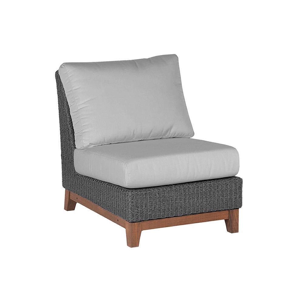 Jensen Outdoor Coral Woven Armless Outdoor Sectional Unit - Gray
