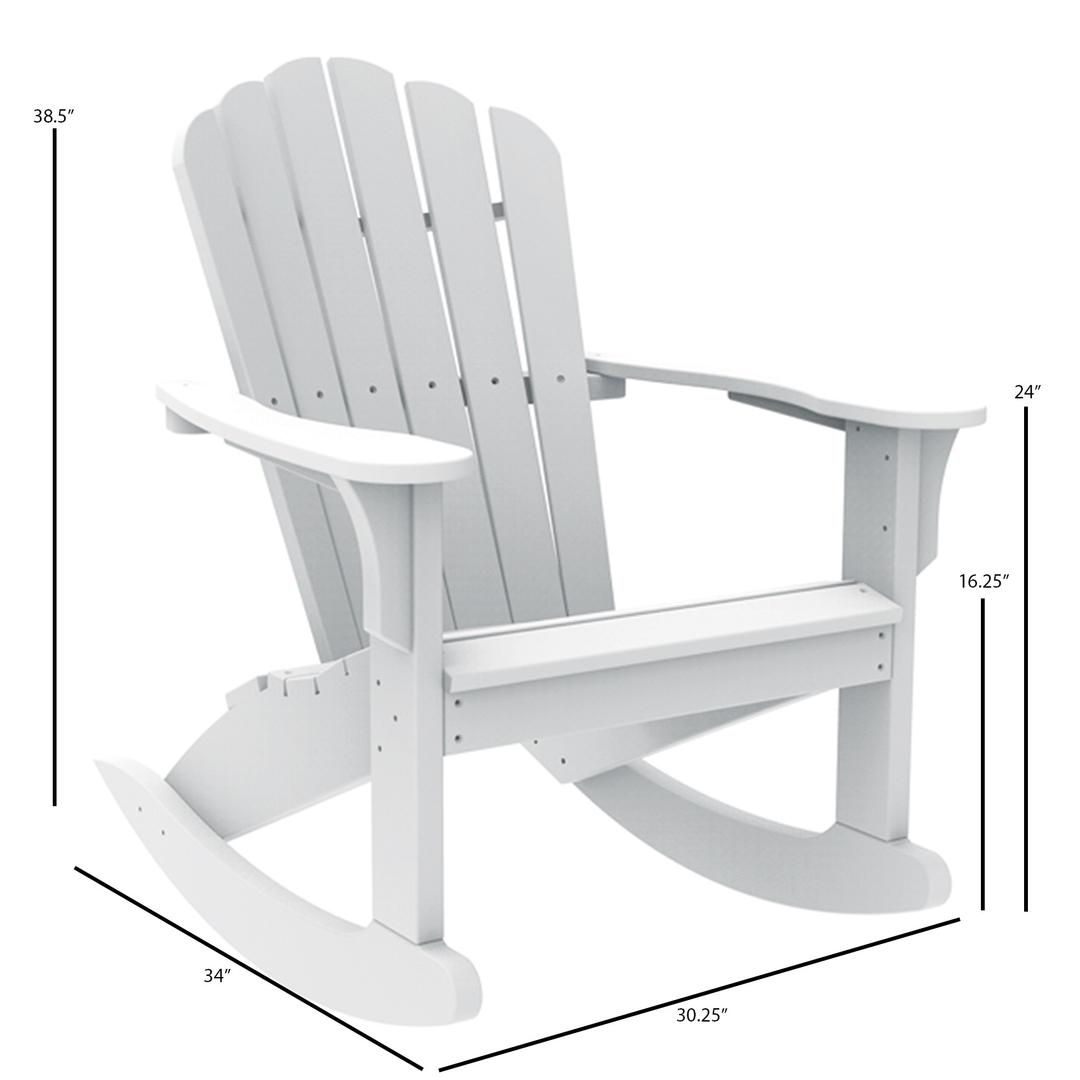 Seaside Casual Coastline Harbor View Recycled Polymer Rocker