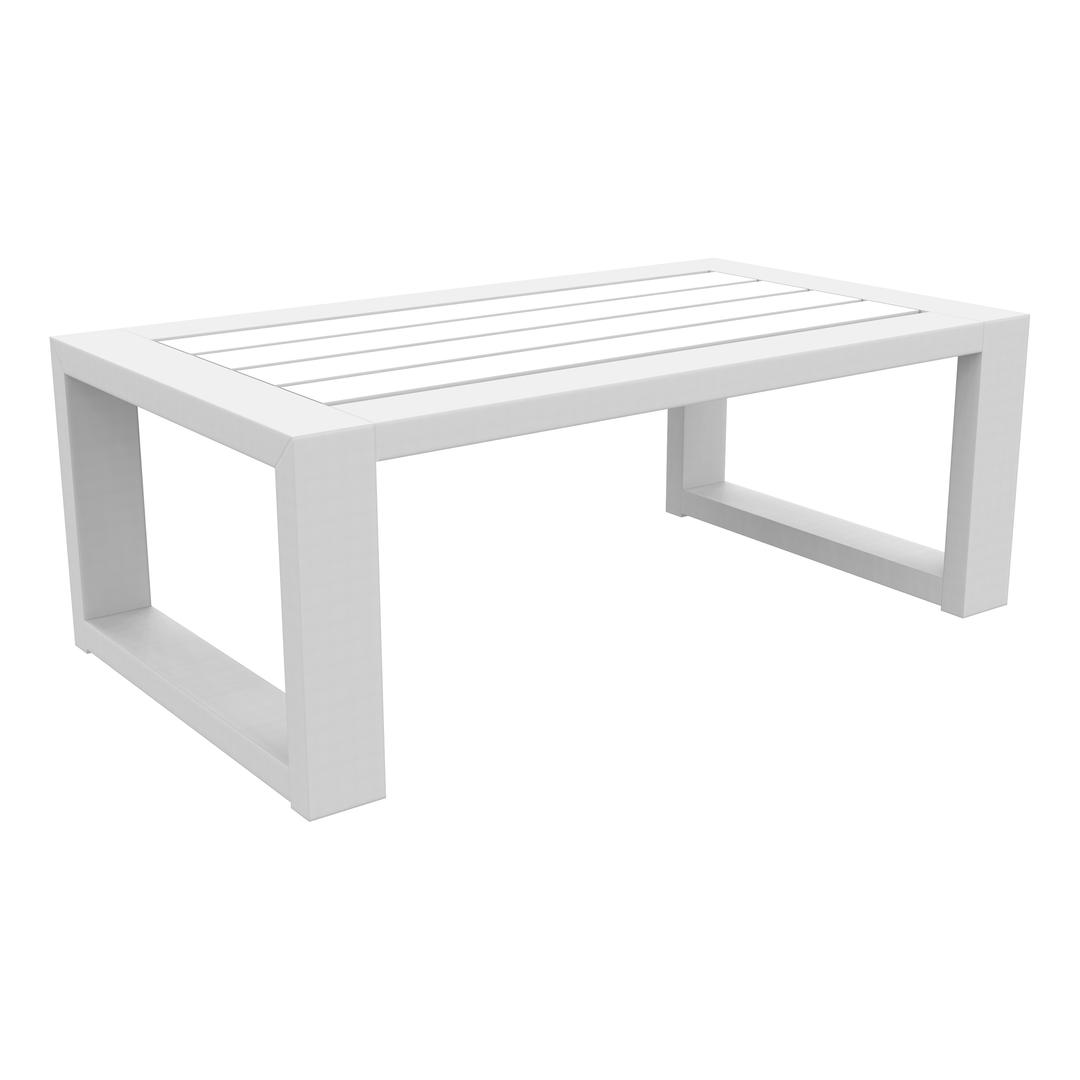 Seaside Casual MIA 42" Recycled Polymer Rectangular Coffee Table
