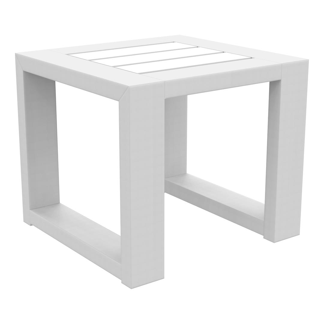 Seaside Casual MIA 19.5" Recycled Polymer Rectangular End Table