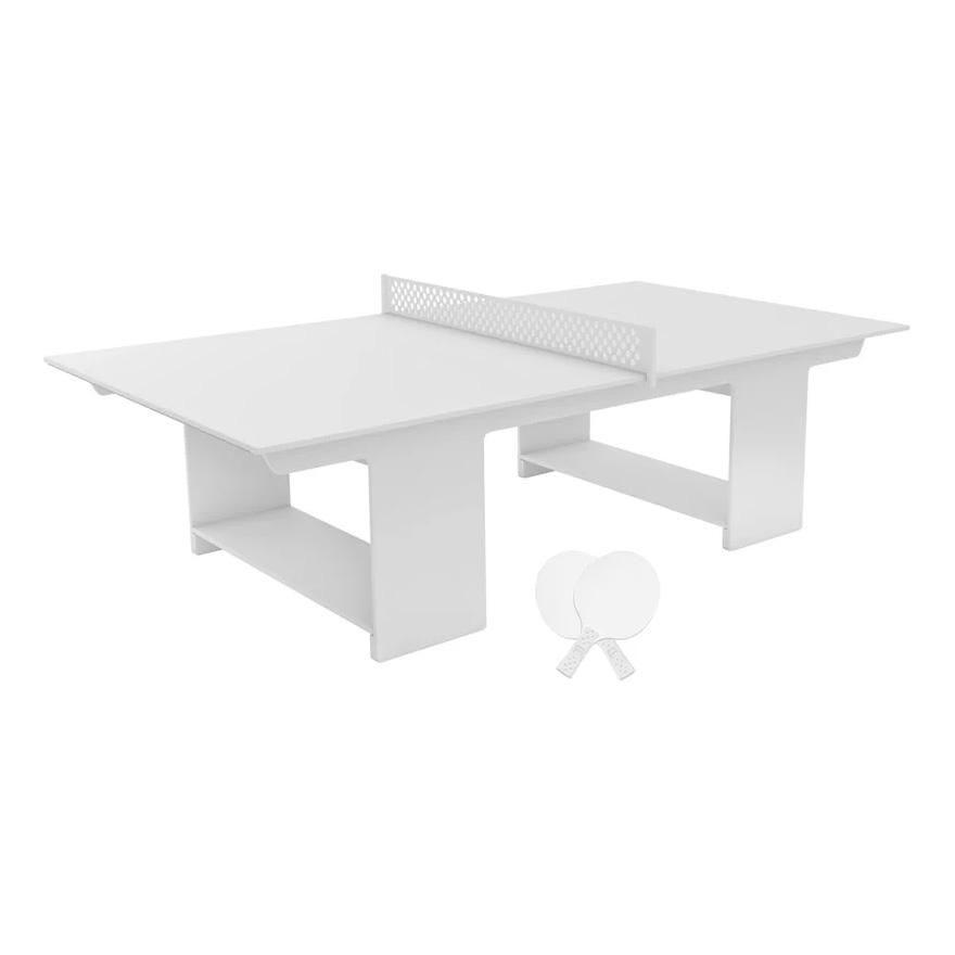 LEDGE White Outdoor Ping Pong Table