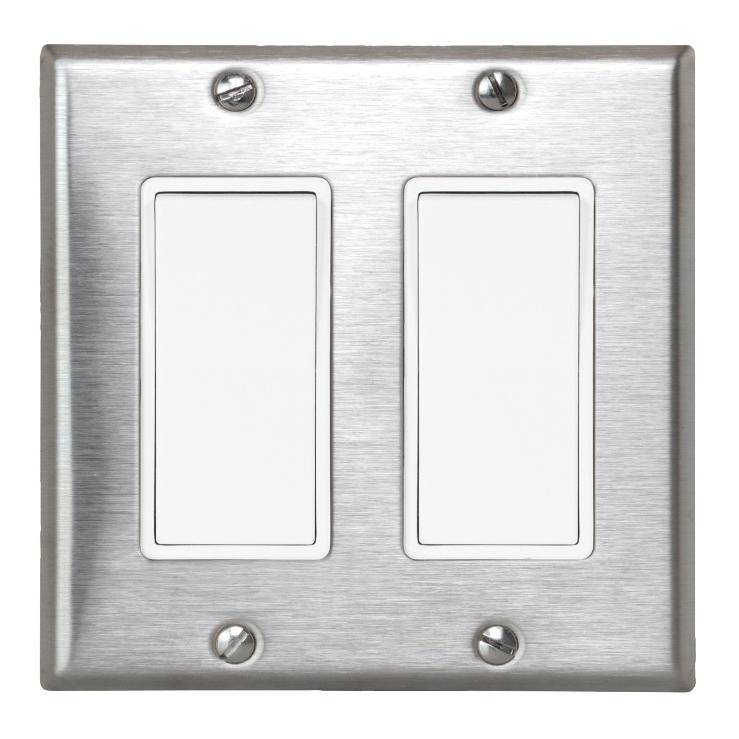 Eurofase Dual On/Off Switch with Plate and Gang Box