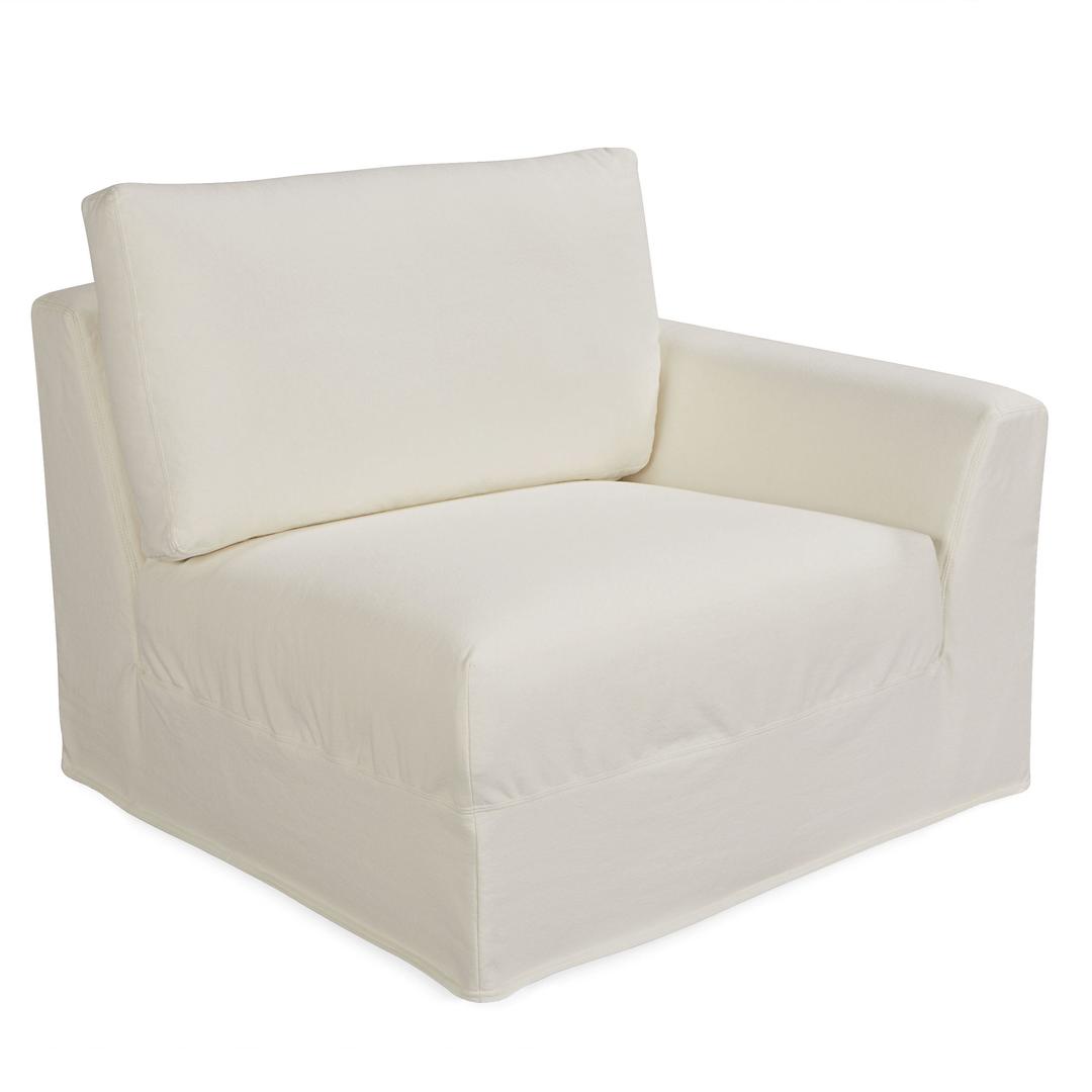 Lee Industries Bermuda Slipcovered Right Arm Outdoor Sectional Unit