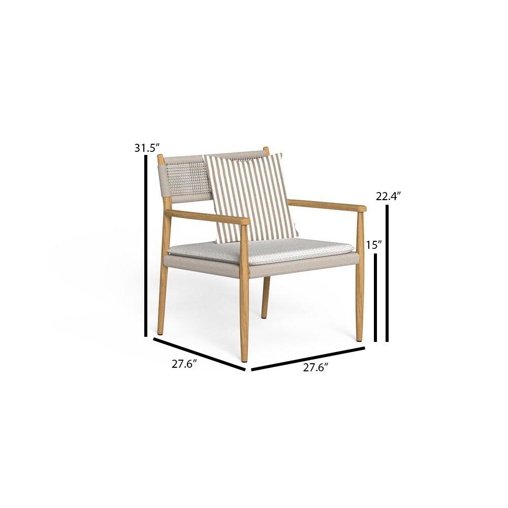 Talenti Dolcevita Woven Lounge Armchair - Dimension Talenti Dolcevita Woven Lounge Armchair - Dimension