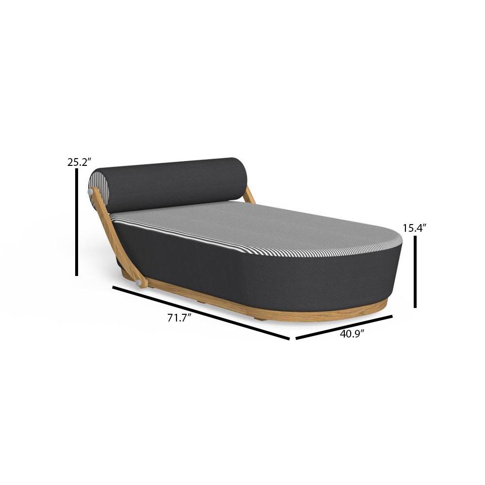 Talenti Nami Upholstered Sunbed - Dimension Talenti Nami Upholstered Sunbed - Dimension