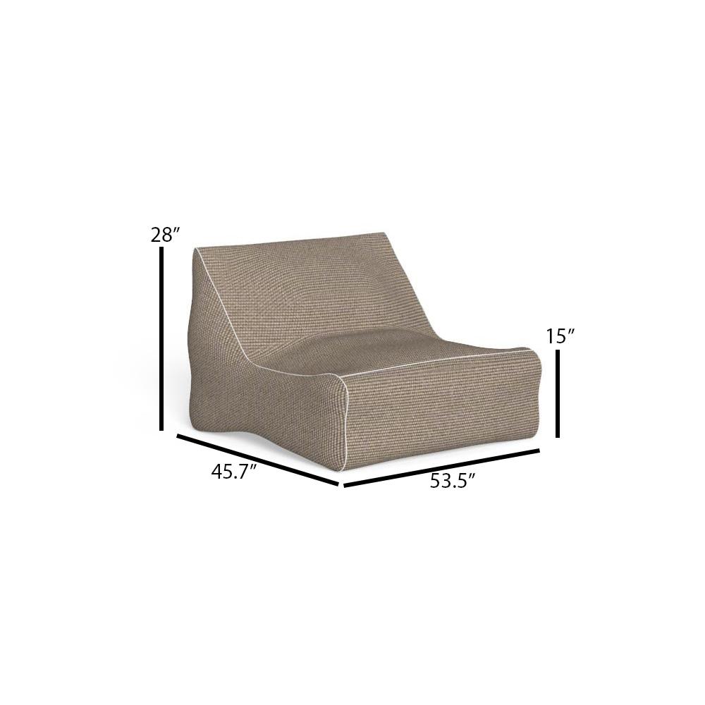 Talenti Sacco Upholstered Two-Seater Bean Bag Sofa - Dimension Talenti Sacco Upholstered Two-Seater Bean Bag Sofa - Dimension