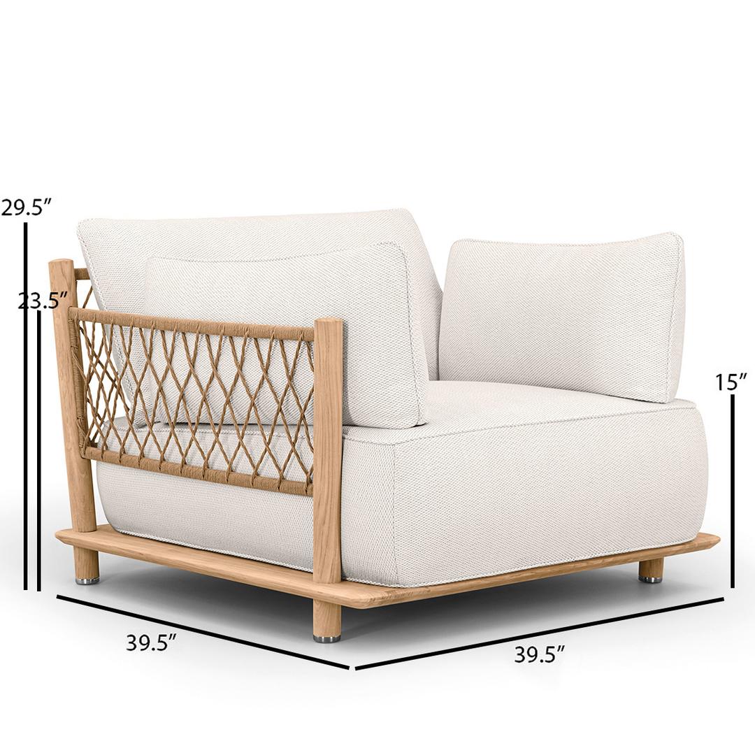 Gloster Salina Teak Lounge Chair - Dims Gloster Salina Teak Lounge Chair - Dims