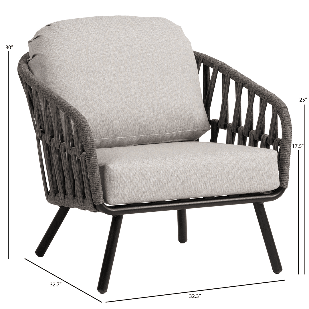 Ratana Hamptons Rope Club Chair - Dims Ratana Hamptons Rope Club Chair - Dims