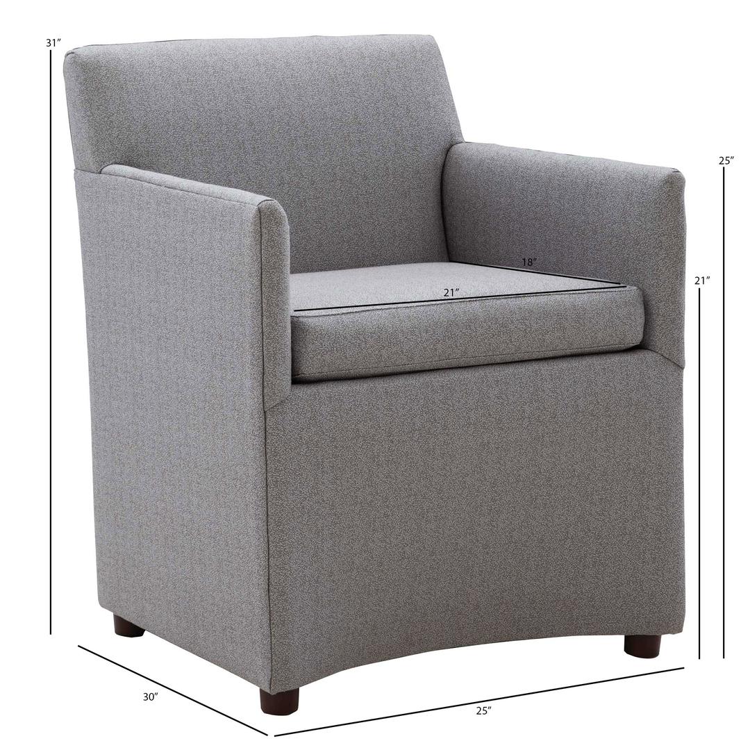 Lane Venture Charlotte Modern Upholstered Dining Armchair - Dimension Lane Venture Charlotte Modern Upholstered Dining Armchair - Dimension