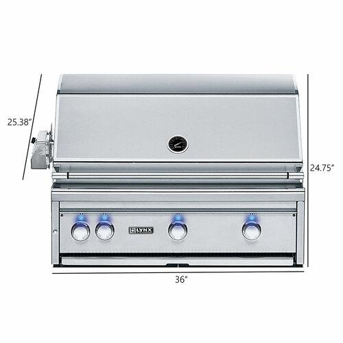 Lynx Grills Professional 36" 7-Piece Outdoor Kitchen Set - Dims Lynx Grills Professional 36" 7-Piece Outdoor Kitchen Set - Dims