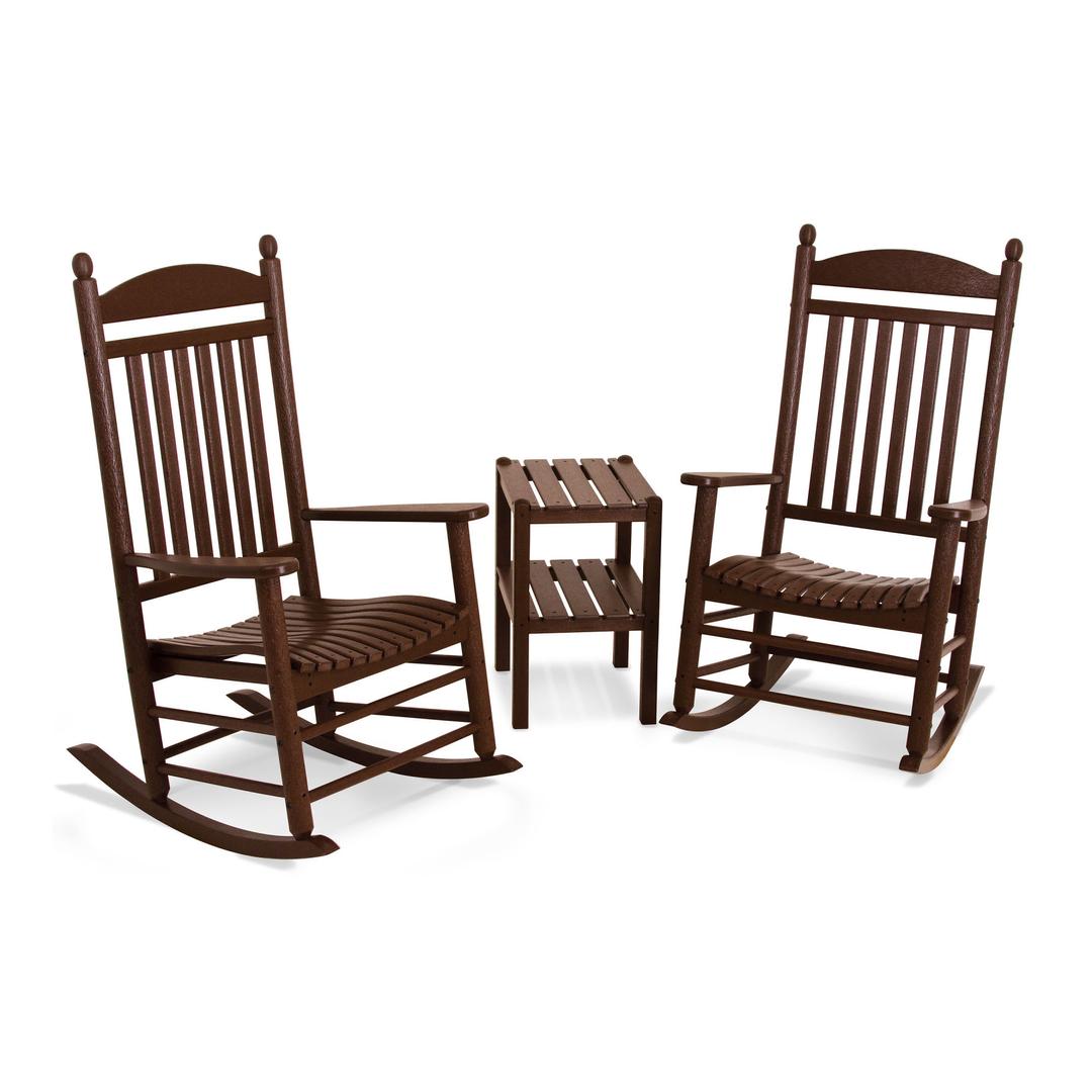 Polywood Jefferson 3-Piece Rocking Chair Set