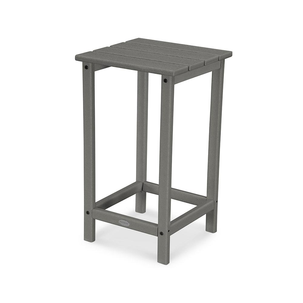 Polywood Long Island 15" Square Side Table - 26" Tall