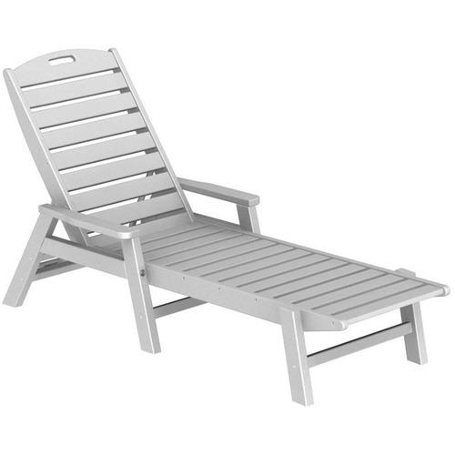 Polywood Nautical Chaise Lounge with Arms