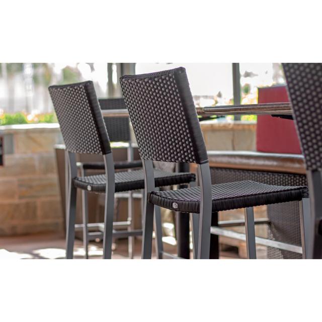 Source Furniture Fiji Stacking Woven Bar Side Chair - Set of 4