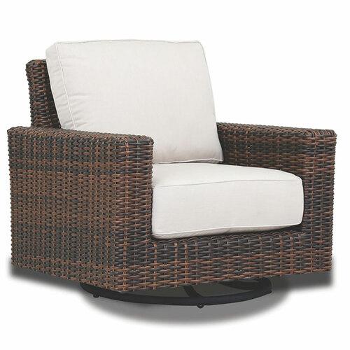 Sunset West Montecito Woven Swivel Club Chair