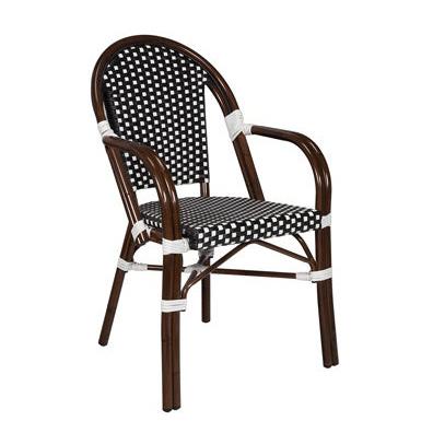 Source Furniture Paris Stacking Woven Dining Armchair - Set of 4
