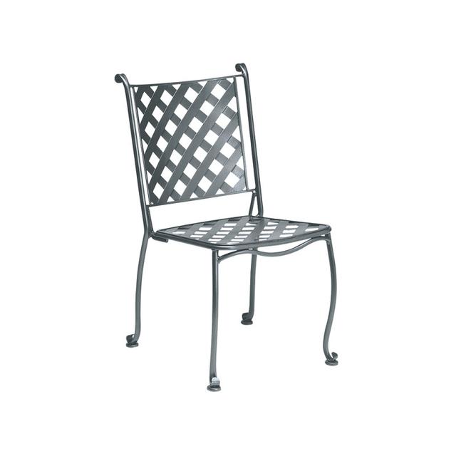 Woodard Maddox Stacking Iron Dining Side Chair