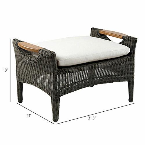 Kingsley Bate Culebra Club Ottoman - Dimension Kingsley Bate Culebra Club Ottoman - Dimension