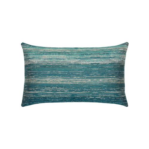 Elaine Smith 20" x 12" Texture Lagoon Lumbar Sunbrella Outdoor Pillow