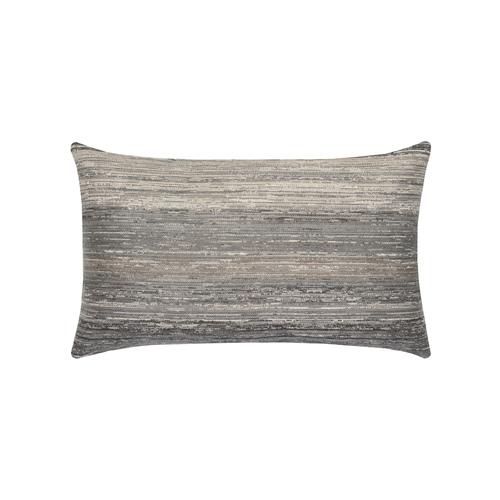 Elaine Smith 20" x 12" Textured Grigio Lumbar Sunbrella Outdoor Pillow