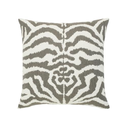 Elaine Smith 20" x 20" Zebra Gray Sunbrella Outdoor Pillow