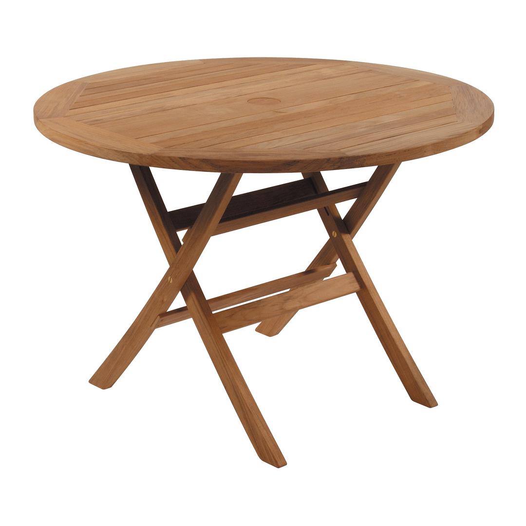 Barlow Tyrie Ascot 43" Teak Folding Round Dining Table