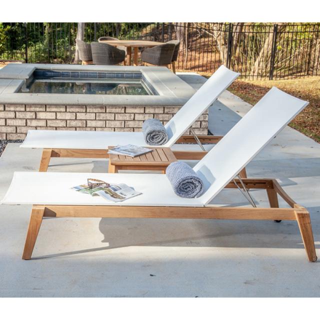 POVL Outdoor Menlo Stacking Chaise Lounge