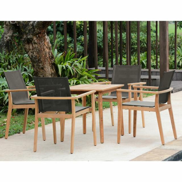 POVL Outdoor Menlo Stacking Sling Dining Armchair