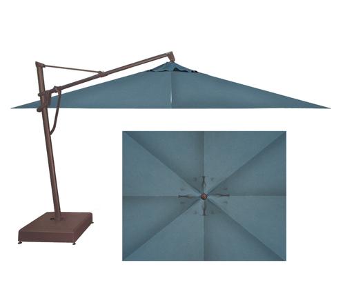 Treasure Garden AKZ PLUS 10' x 13' Rectangular Aluminum Cantilever Patio Umbrella