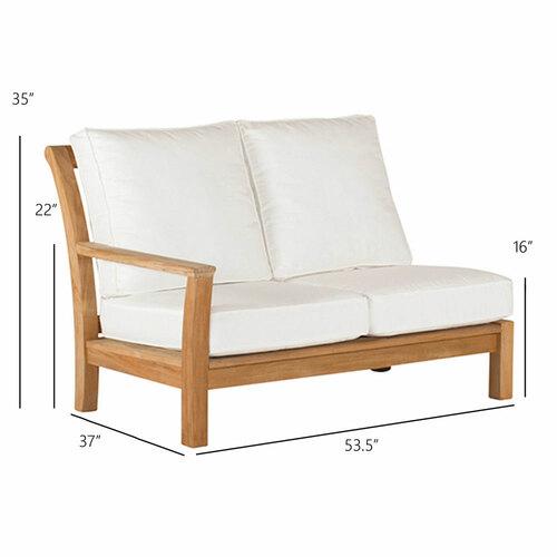 Kingsley Bate Chelsea Sectional Left Arm Settee - Dimension Kingsley Bate Chelsea Sectional Left Arm Settee - Dimension