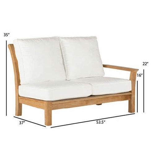 Kingsley Bate Chelsea Sectional Right Arm Settee - Dimension Kingsley Bate Chelsea Sectional Right Arm Settee - Dimension