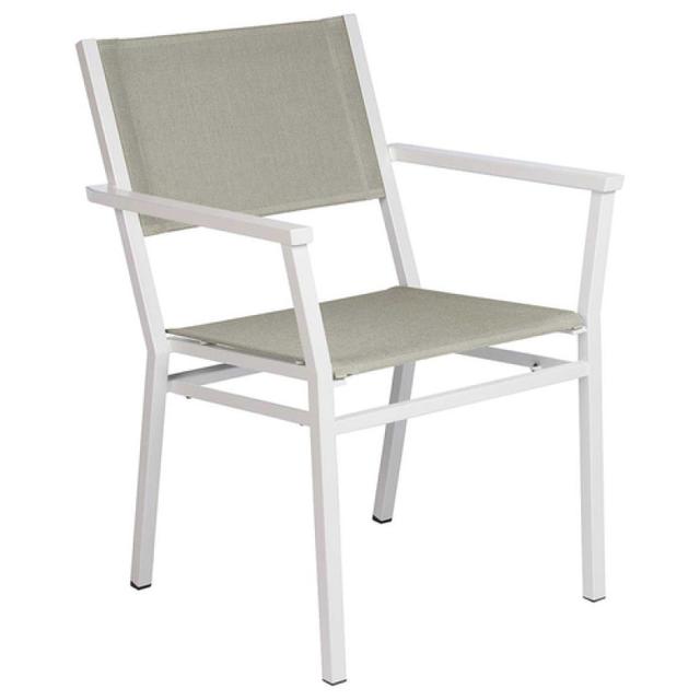 Barlow Tyrie Equinox Stacking Sling Dining Armchair - Powder Coated