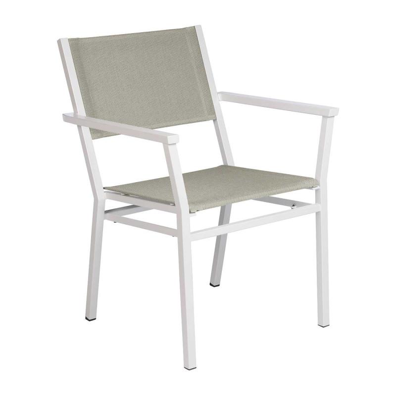 Barlow Tyrie Equinox Stacking Sling Dining Armchair - Powder Coated