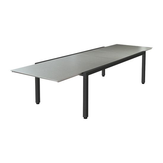Barlow Tyrie Equinox 94" - 142" Extending Rectangular Dining Table - Powder Coated Steel