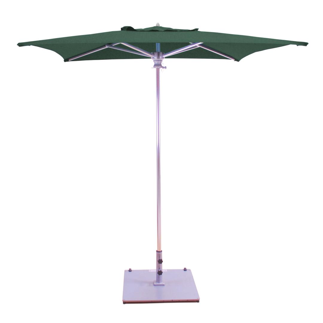 Galtech 6' x 6' Square Aluminum Commercial Market Patio Umbrella