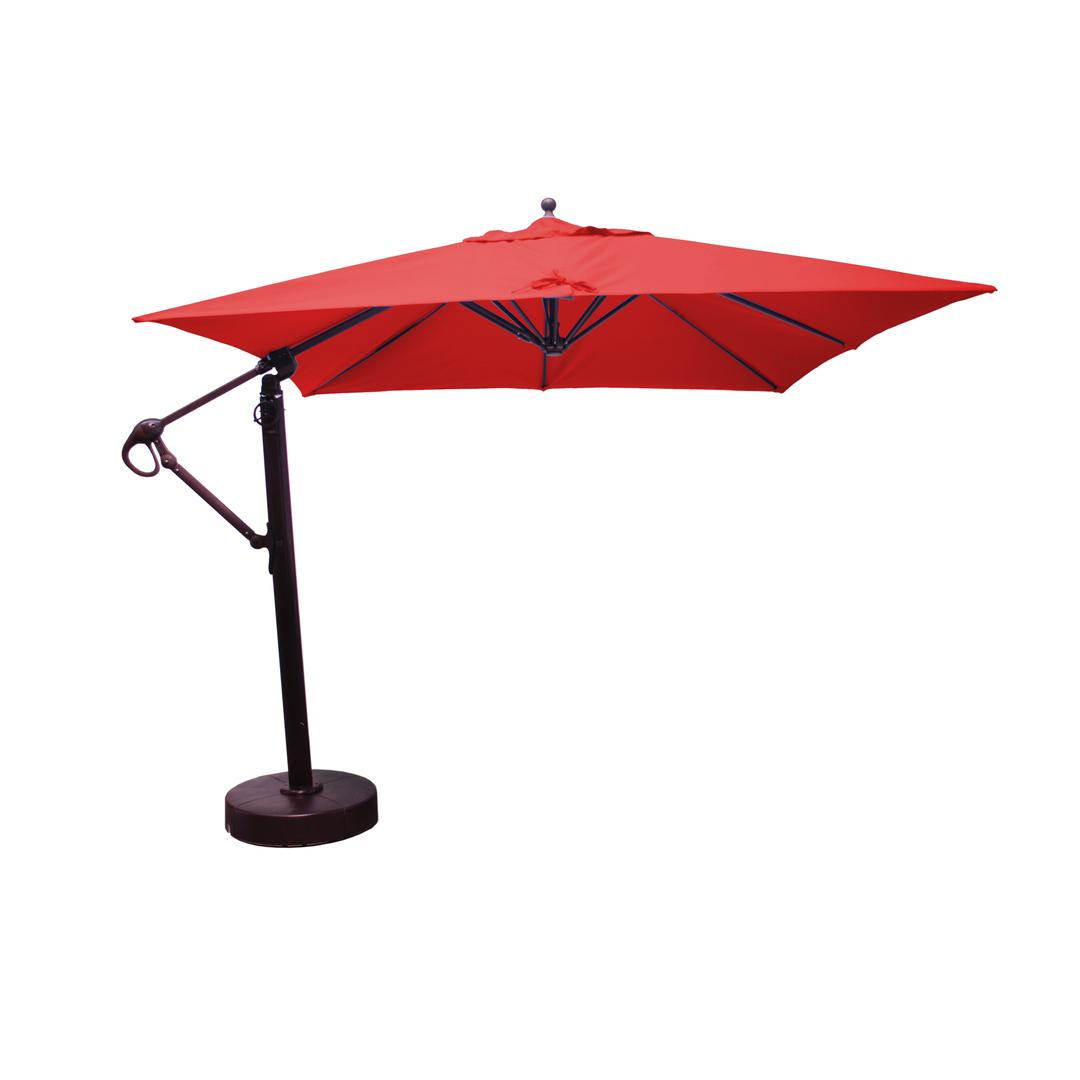 Galtech 10' x 10' Square Aluminum Cantilever Patio Umbrella