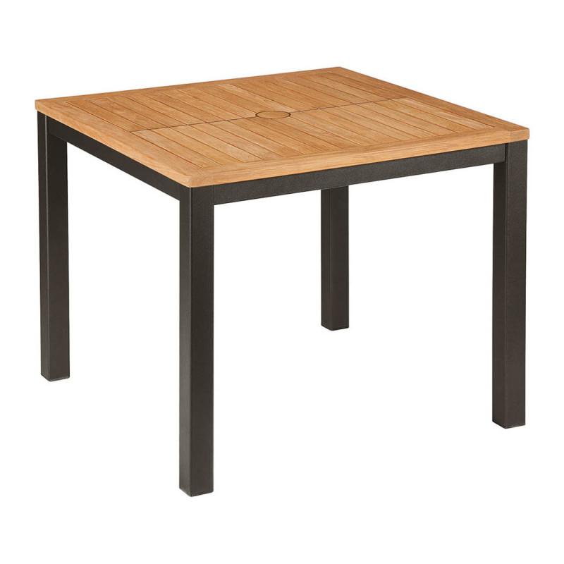 Barlow Tyrie Aura 35" Square Dining Table - Teak Top