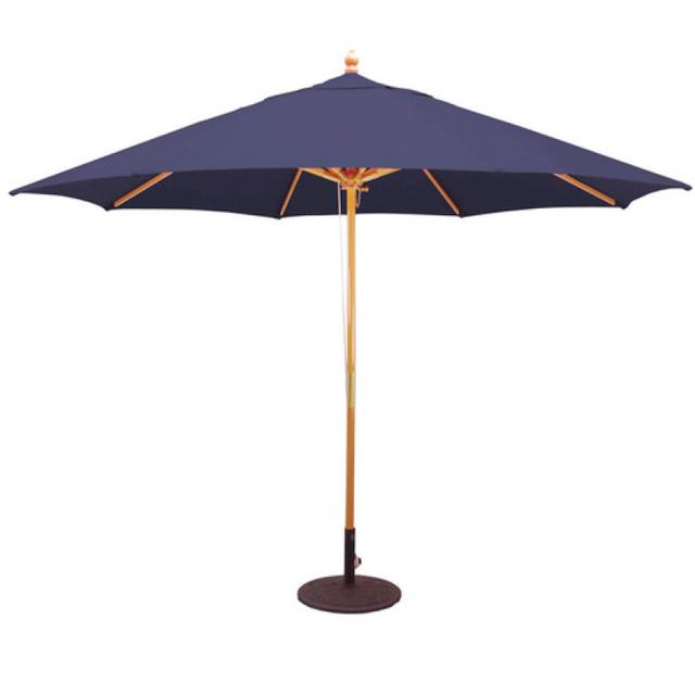 Galtech 11' Round Wood Quad Pulley Umbrella