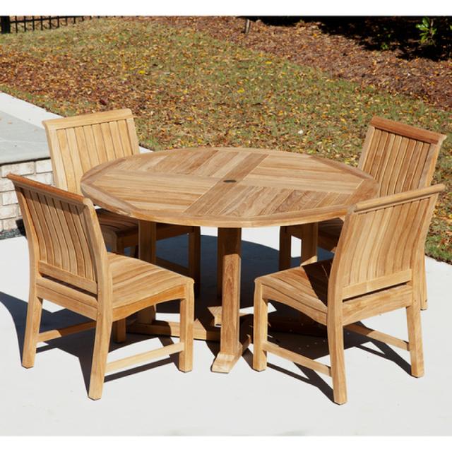 POVL Outdoor Valden 47.5&quot; Round Dining Table