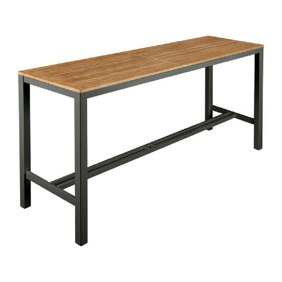 Barlow Tyrie Aura 79" Rectangular Bar Table - Teak Top