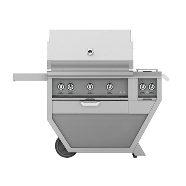 Hestan 36&quot; Gas Grill with Rotisserie on Deluxe Cart