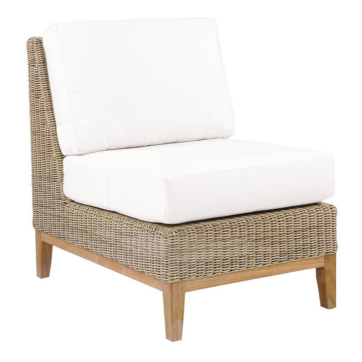 Kingsley Bate Frances Woven Armless Outdoor Sectional Unit