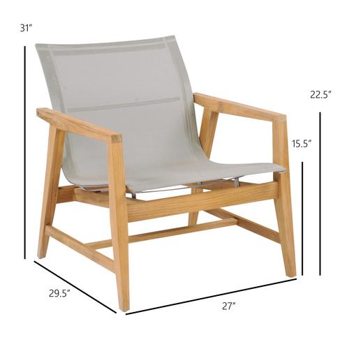 Kingsley Bate Marin Club Chair - Dimension Kingsley Bate Marin Club Chair - Dimension