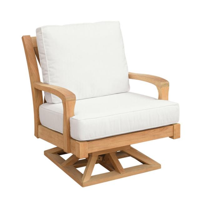Kingsley Bate Somerset Teak Swivel Rocker Lounge Chair