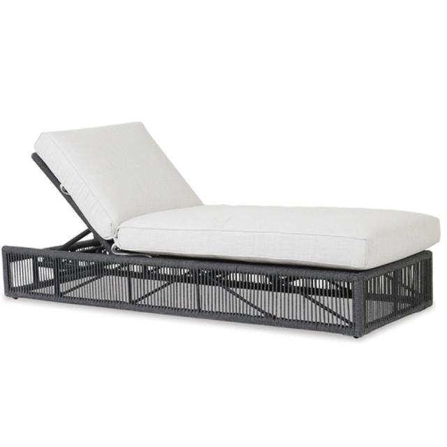 Sunset West Milano Charcoal Rope Chaise Lounge