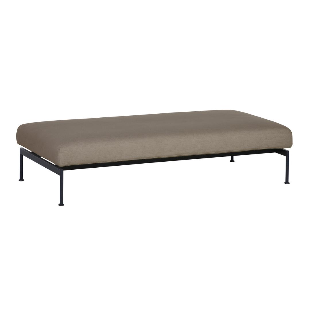 Barlow Tyrie Layout Upholstered Double Ottoman Outdoor Sectional Unit