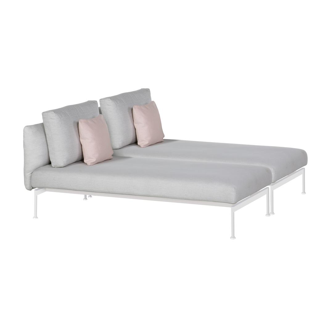 Barlow Tyrie Layout Upholstered Armless Double Chaise Lounge