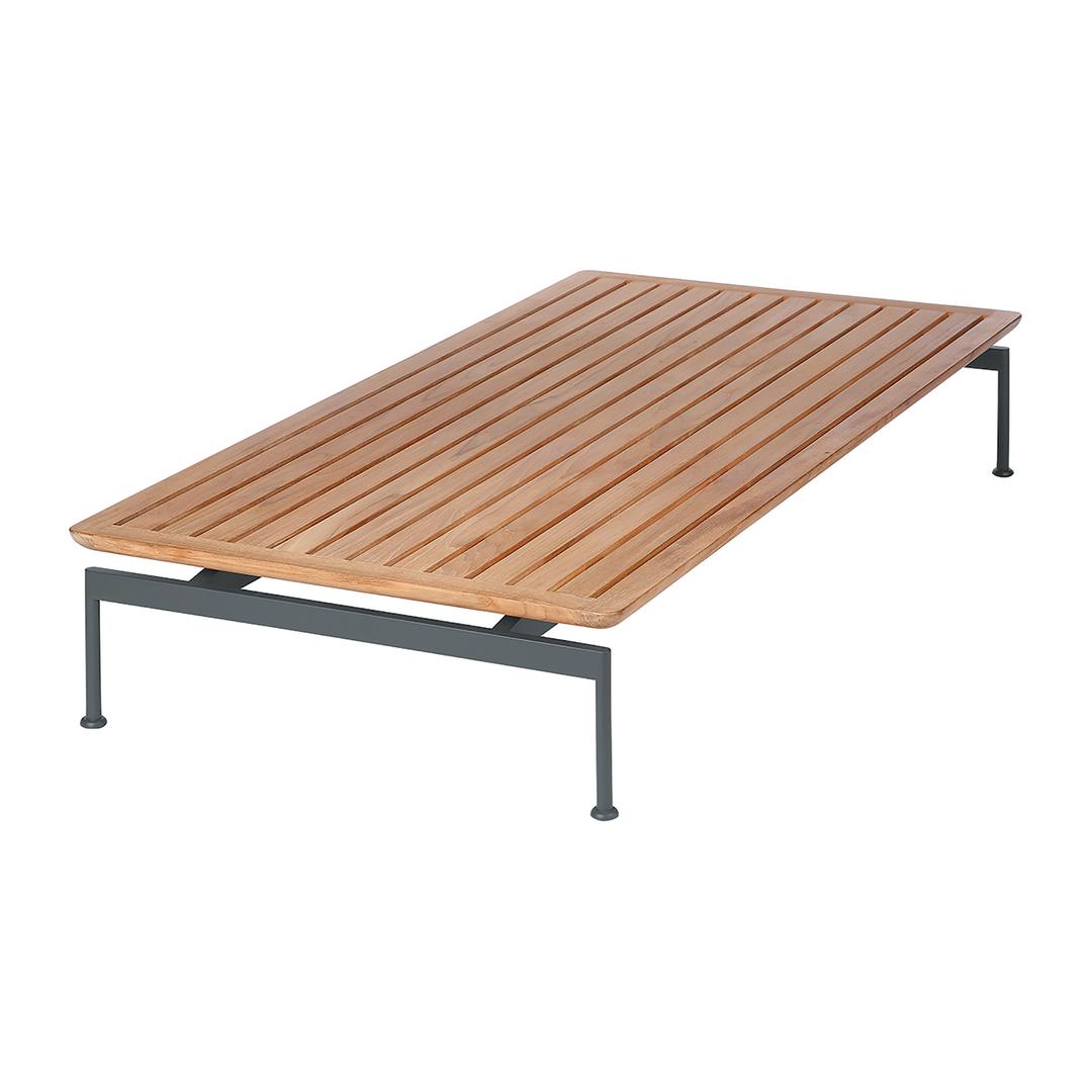 Barlow Tyrie Layout 65" Teak Rectangular Wide Low Table